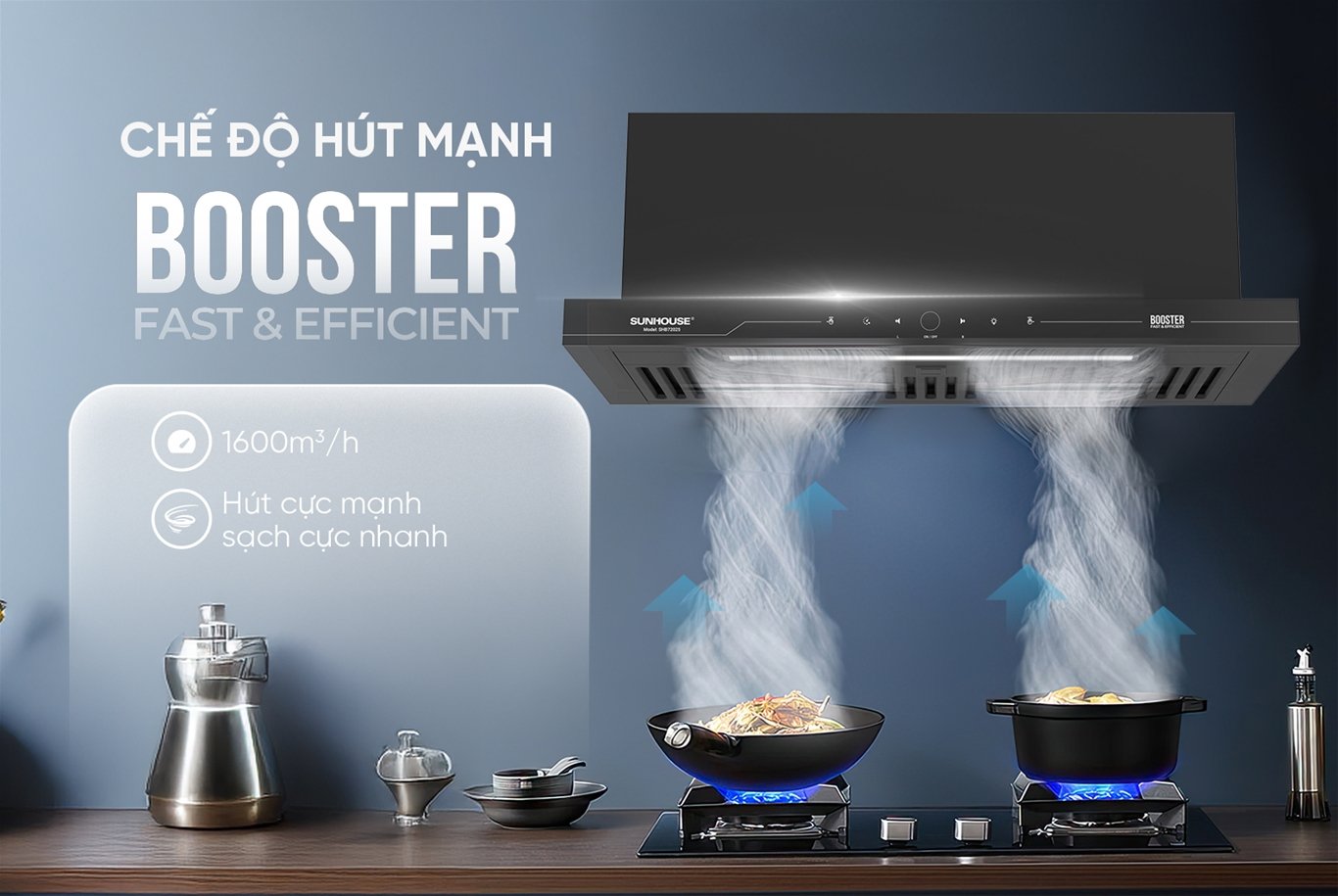 Máy hút mùi Sunhouse SHB72025