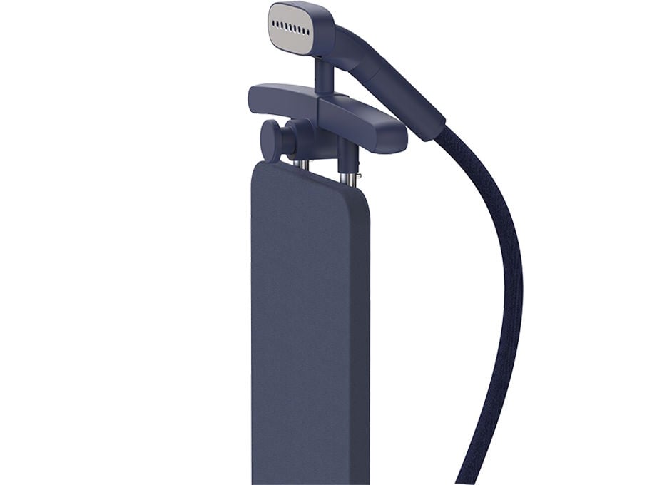 Bàn là hơi nước đứng có giá đỡ đầu ủi