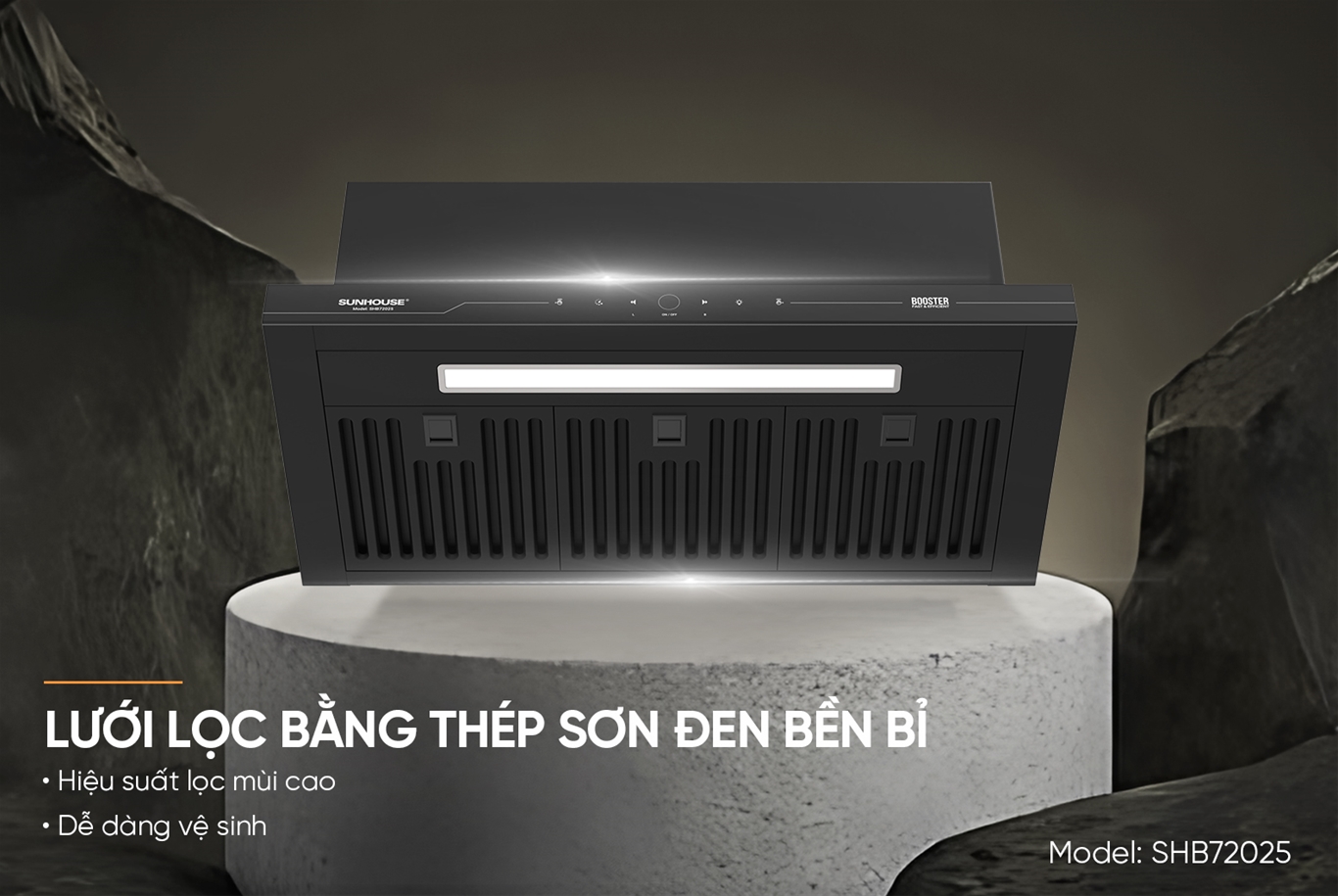 SHB72025 có lưới lọc bằng thép