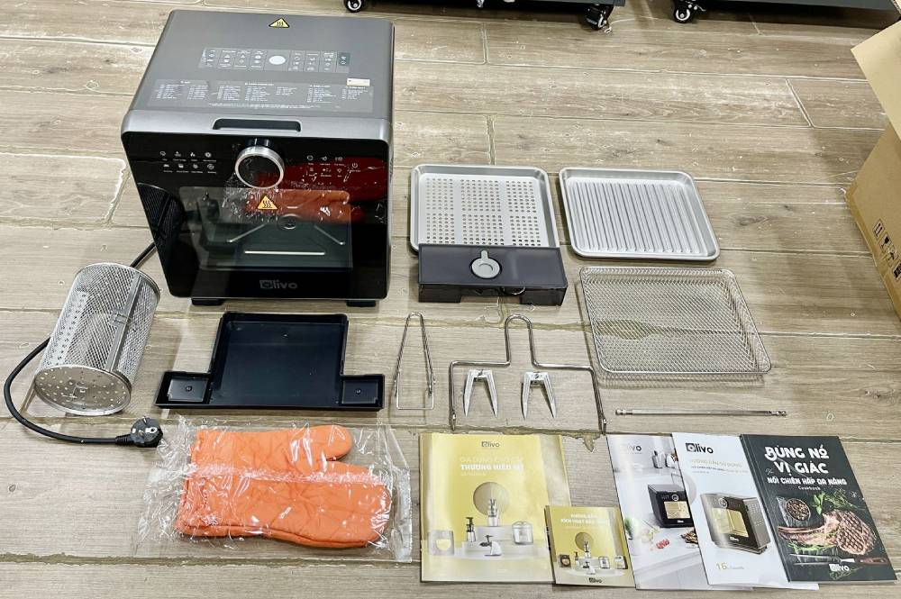 Bộ sản phẩm Nồi chiên hơi nước Olivo SF16 Pro