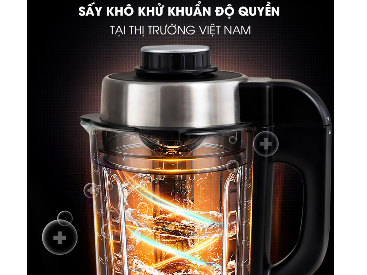 Máy làm sữa hạt KL990P có chức năng sấy khô khử khuẩn