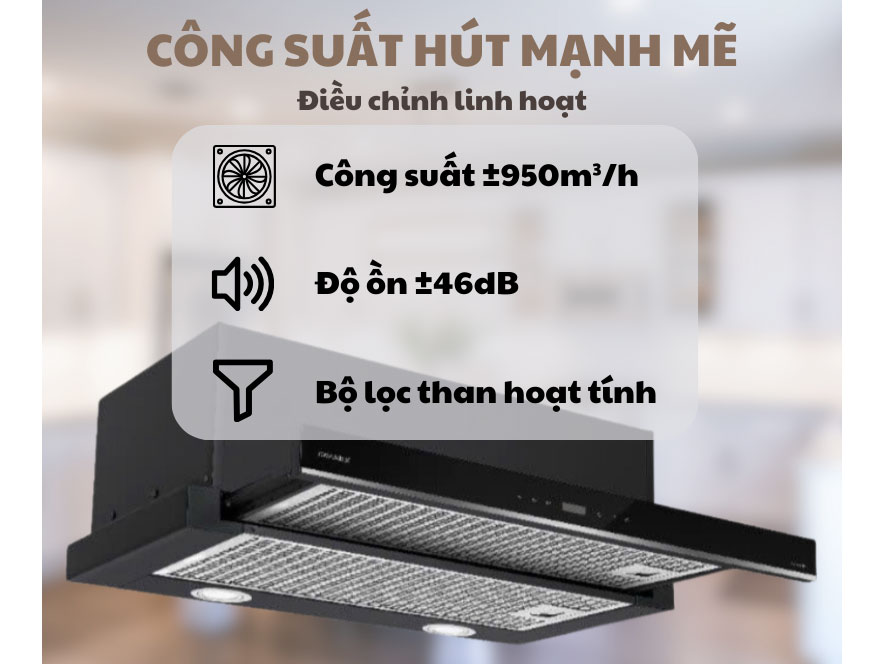 Máy hút mùi âm tủ 