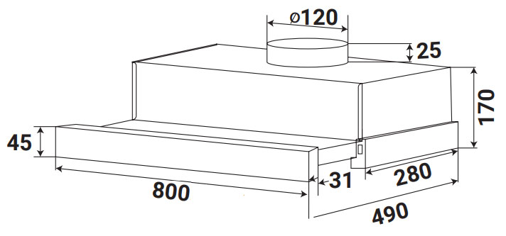 Kích thước của KF-TL1008B