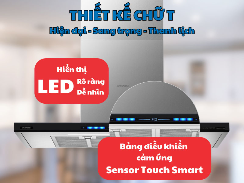 GrandX GX H90T78B có cảm ứng nhạy bén