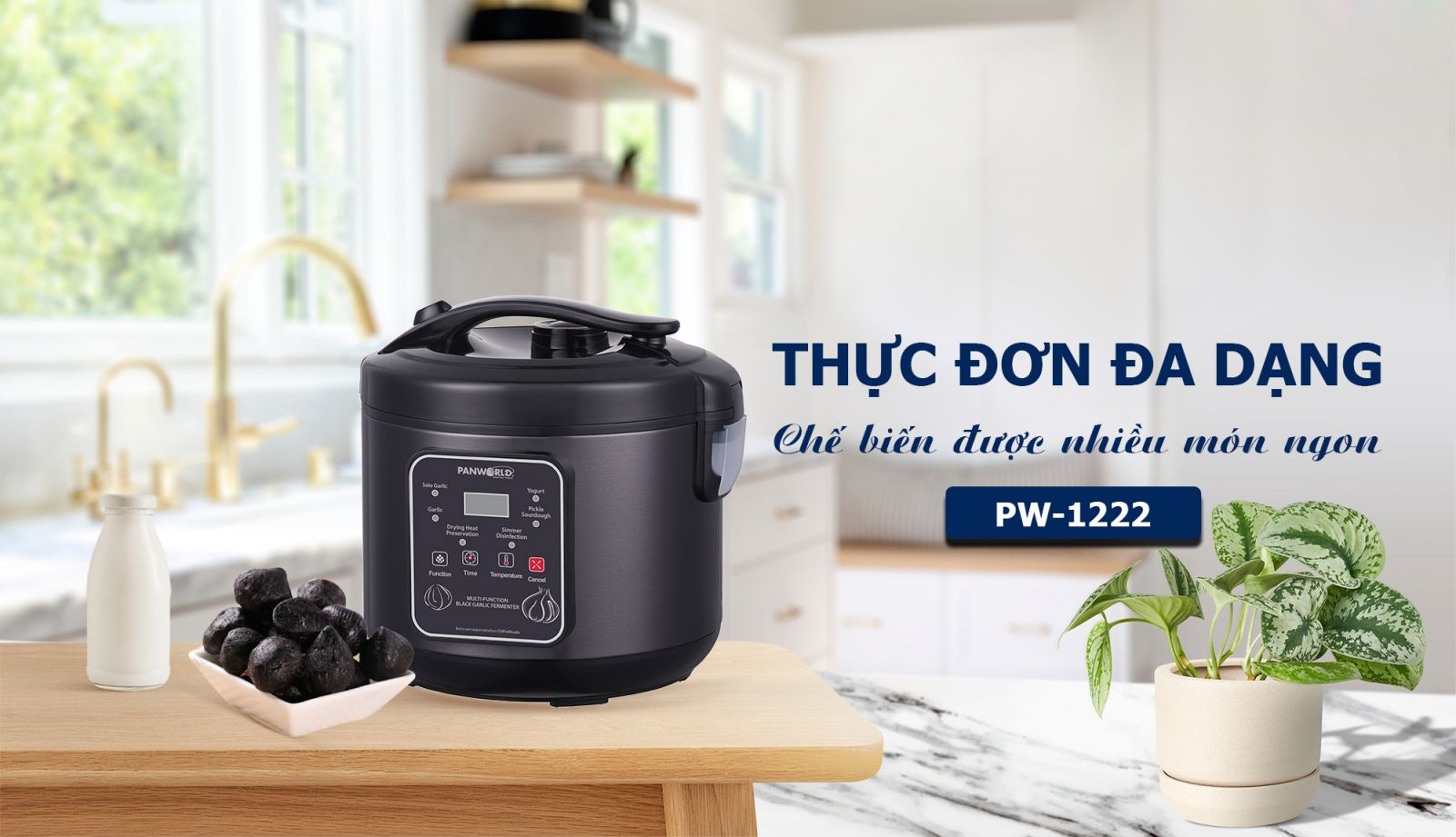 Máy làm tỏi đen Panworld PW-1222 - 5 lít