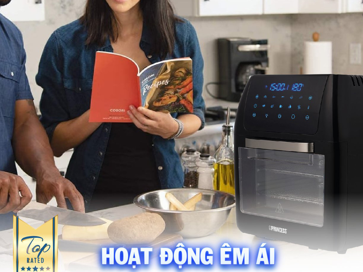 Nồi chiên không dầu Princess 183016 vận hành êm ái