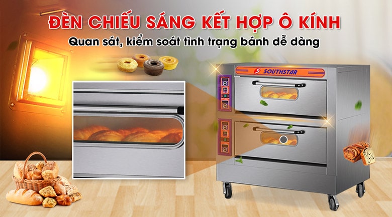Lò nướng bánh Southstar Newsun có đèn chiếu sáng