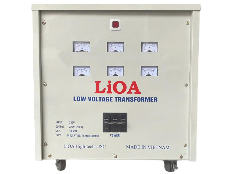 Biến áp đổi nguồn hạ áp 3Pha LiOA 10KVA - 3K101M2DH5YC (Cách ly)