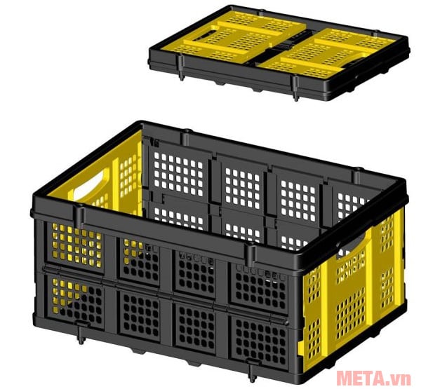 Thùng đựng hàng Stanley được làm bằng nhựa cao cấp, bền bỉ