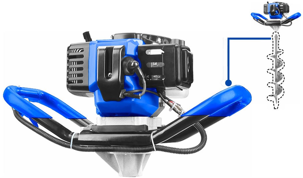 Máy khoan đất 2 thì dùng xăng 1.4Kw Wadfow WDZ1A52-1