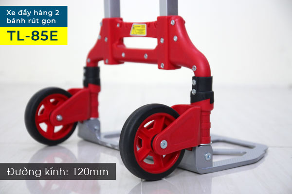 Đường kính bánh là 120mm