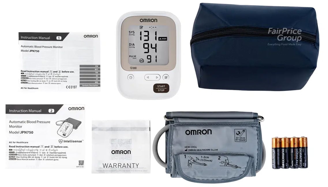 Máy đo huyết áp bắp tay có phát hiện nhịp tim bất thường