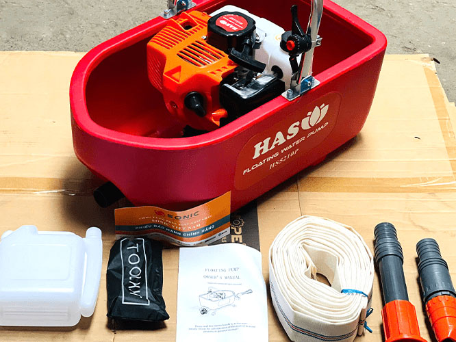 Máy bơm thuyền Hasu kèm nhiều phụ kiện