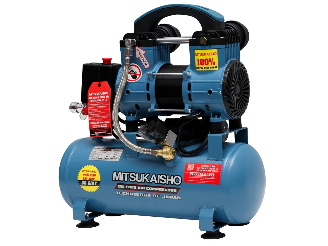 Máy nén khí có dung tích bình 12 lít