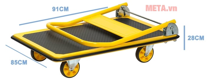 Kích thước xếp gọn của xe đẩy hàng