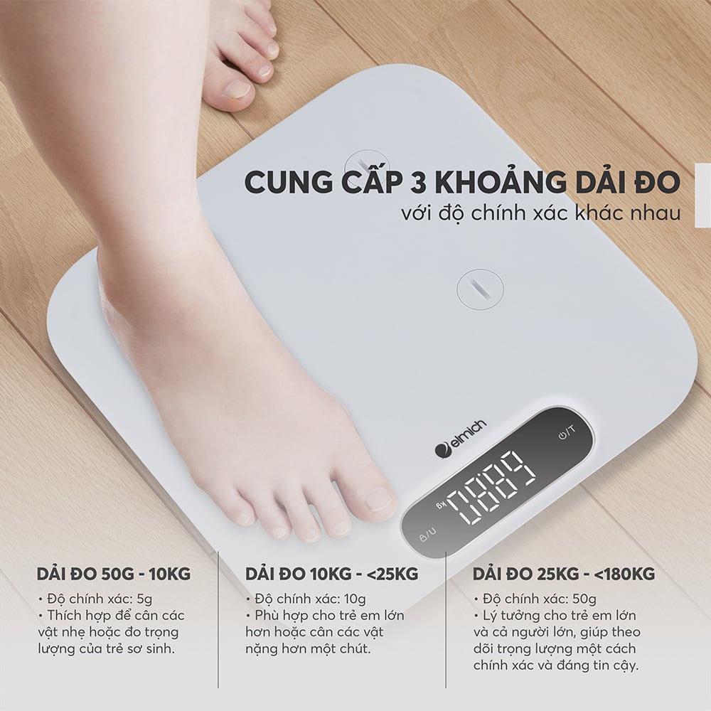 Dải đo rộng, phù hợp với nhiều đối tượng