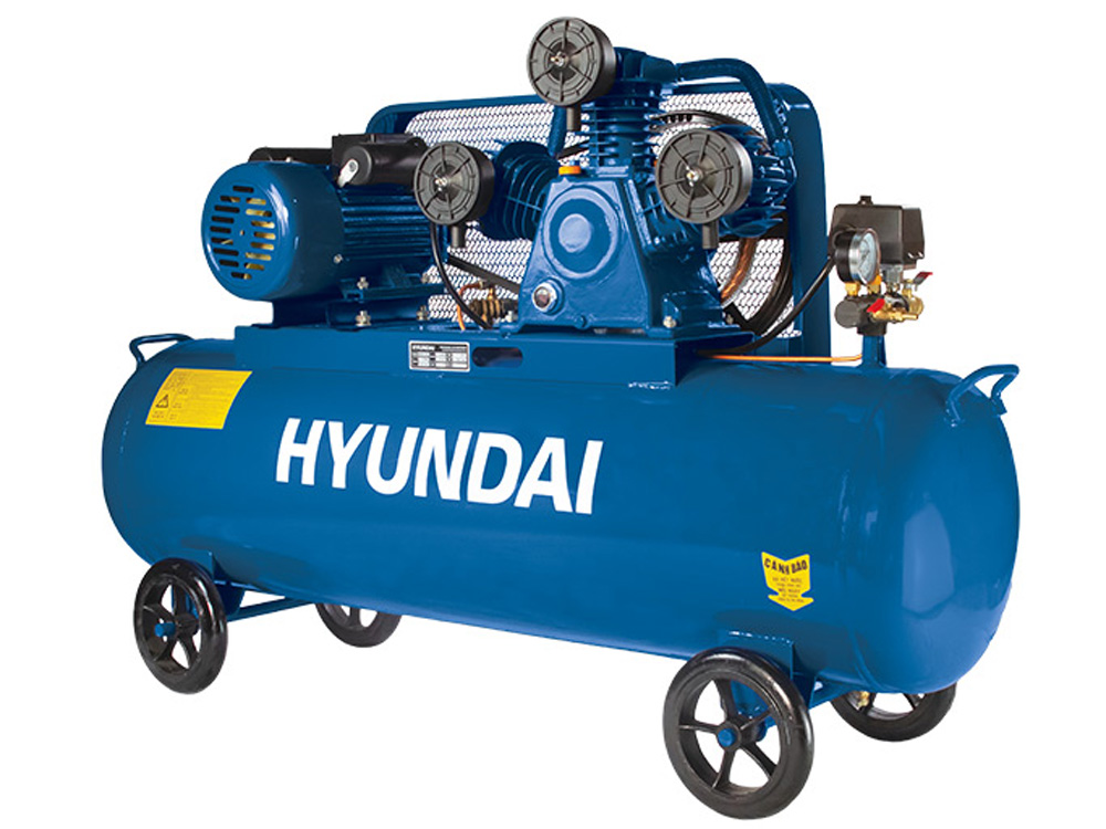 máy nén khí công nghiệp Hyundai HD20-120 có bình chứa lớn