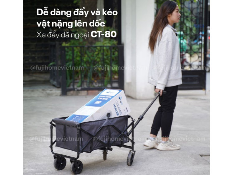 Xe kéo du lịch di chuyển trên nhiều địa hình