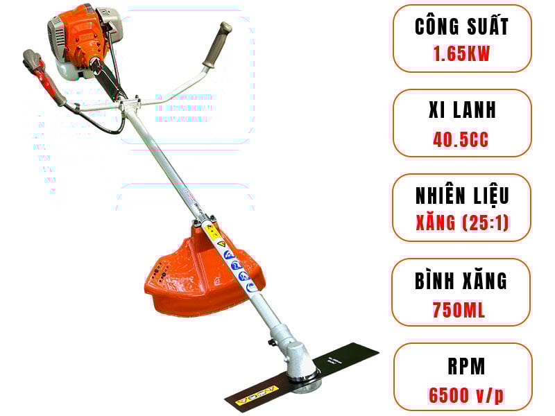 Máy cắt cỏ khởi động giật nổ nhẹ nhàng