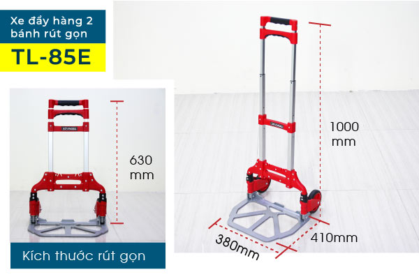 Kích thước tổng thể xe đẩy hàng