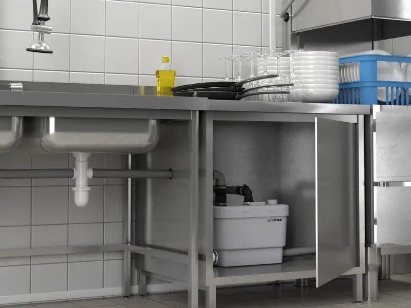 Lắp đặt máy bơm nghiền chất thải SFA Sanispeed