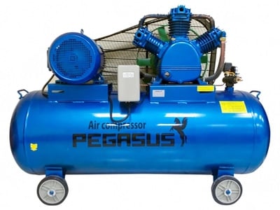 Máy nén khí Pegasus TM-W-0.67/8 truyền động bằng dây đai