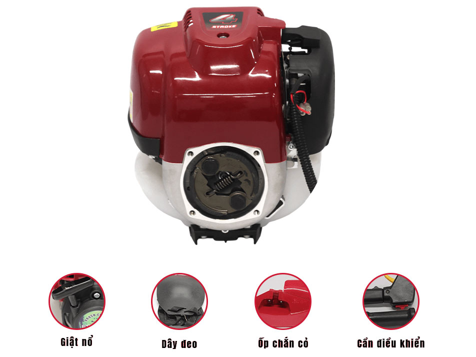 RH350 dùng động cơ 4 thì tiết kiệm xăng