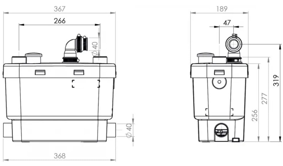 Kích thước của SFA Sanivite