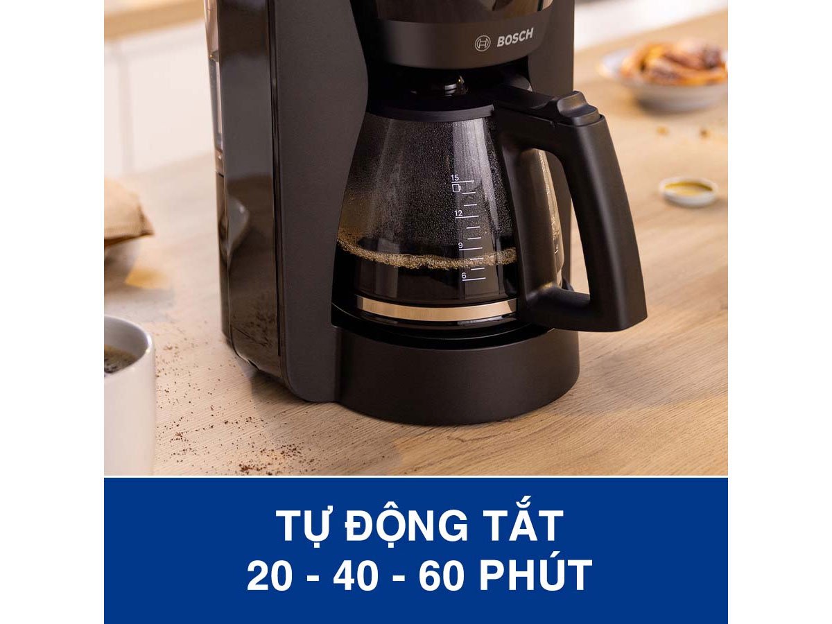 Máy lọc cà phê Bosch tự động tắt giúp tiết kiệm điện