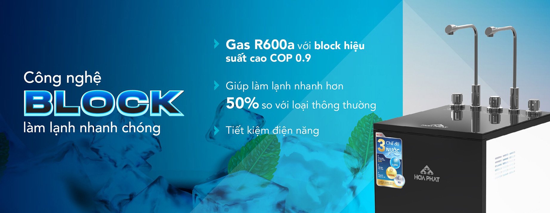 Máy lọc nước RO có công nghệ làm lạnh Block
