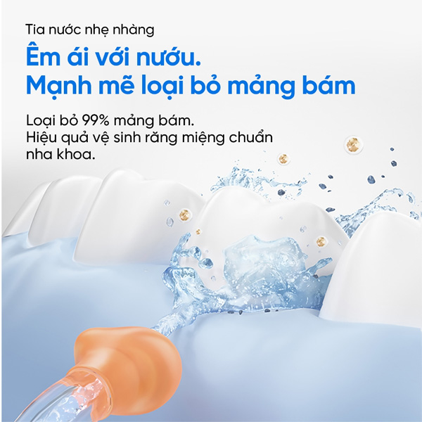 Tia nước sóng âm vệ sinh khoang miệng toàn diện