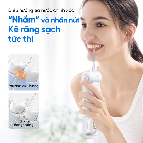 Được trang bị ộ 3 vòi phun chuyên dụng