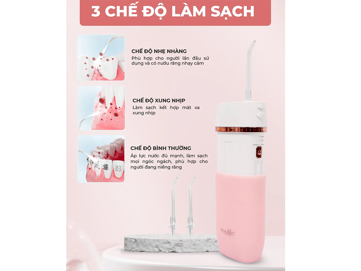 Magic Eco Pro-83 có 3 chế độ làm sạch