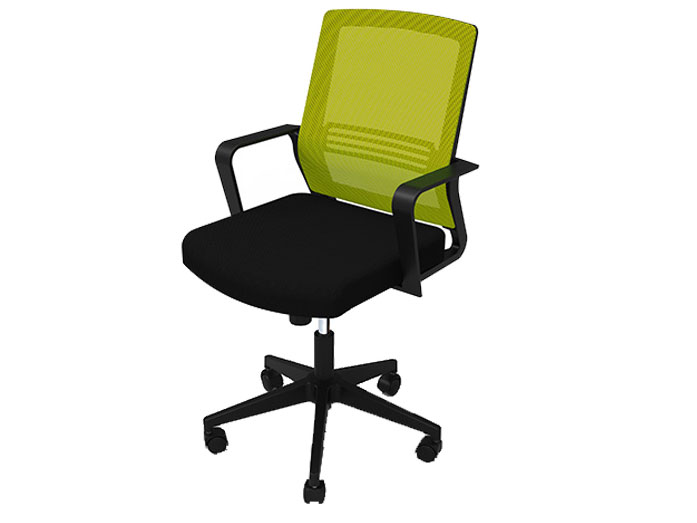 Ghế lưới chân xoay Fami C117N màu xanh