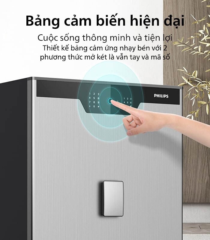 Két sắt Philips mở khóa theo 2 phương thức