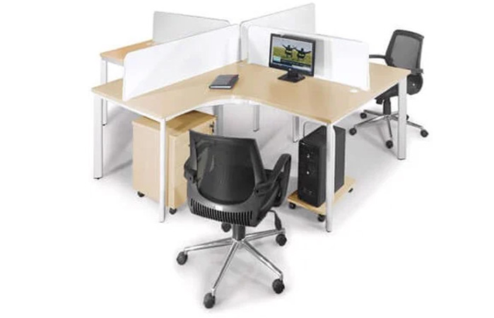 Hình ảnh Module bàn làm việc 4 chỗ BLCO14-4