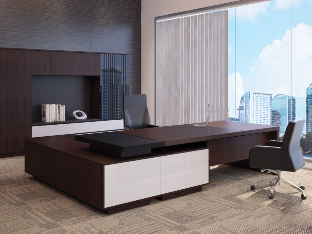 Bộ bàn giám đốc Fami Lufa E02-D2423L-R