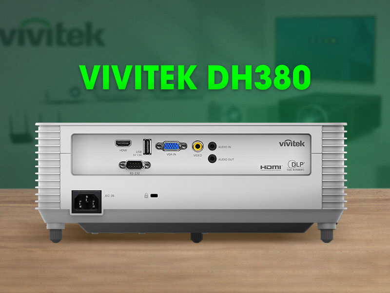 Máy chiếu Vivitek bố trí cổng kết nối nằm ở phía sau máy