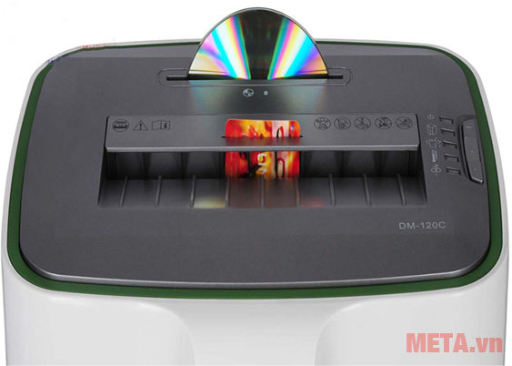 Máy hủy tài liệu Magitech DM-120M có khả năng hủy cả thẻ cứng