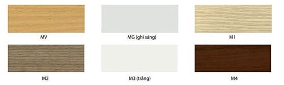 Màu sắc của tủ phụ đồng nhất với bàn giám đốc