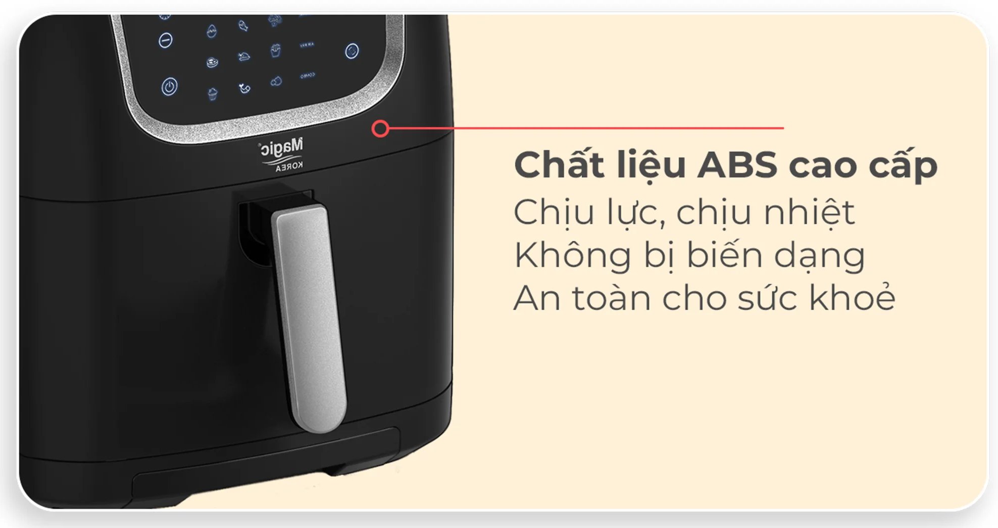 Nồi chiên chân không có vỏ nhựa