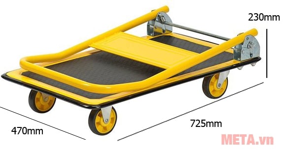 Xe đẩy hàng 4 bánh Stanley PC527 dễ gập gọn