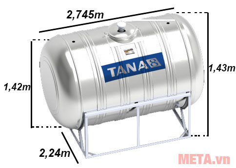Kích thước của bồn nước inox