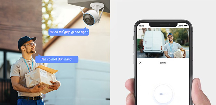 Đàm thoại 2 chiều của camera