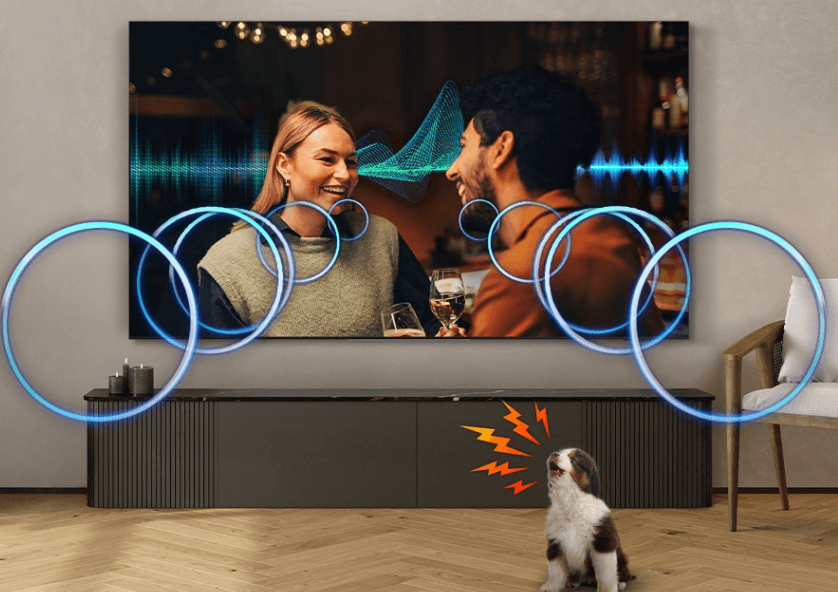 TV 75 inch QA75QN80FAKXXV ứng dụng công nghệ Active Voice Amplifier Pro