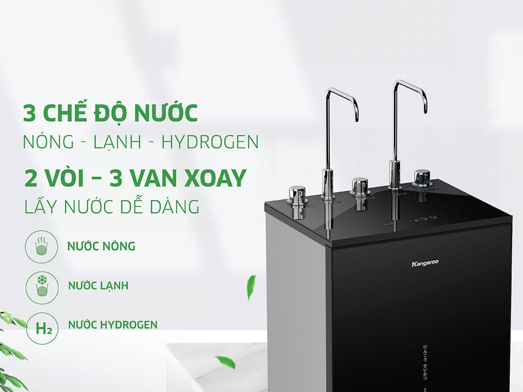 Máy lọc nước Kangaroo Hydrogen Infinity nóng lạnh KGHC10V6