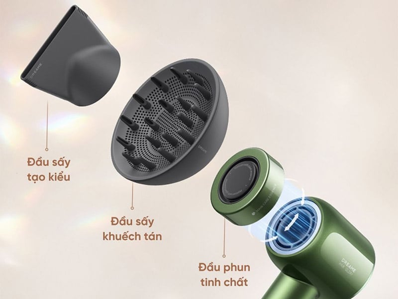 3 đầu sấy