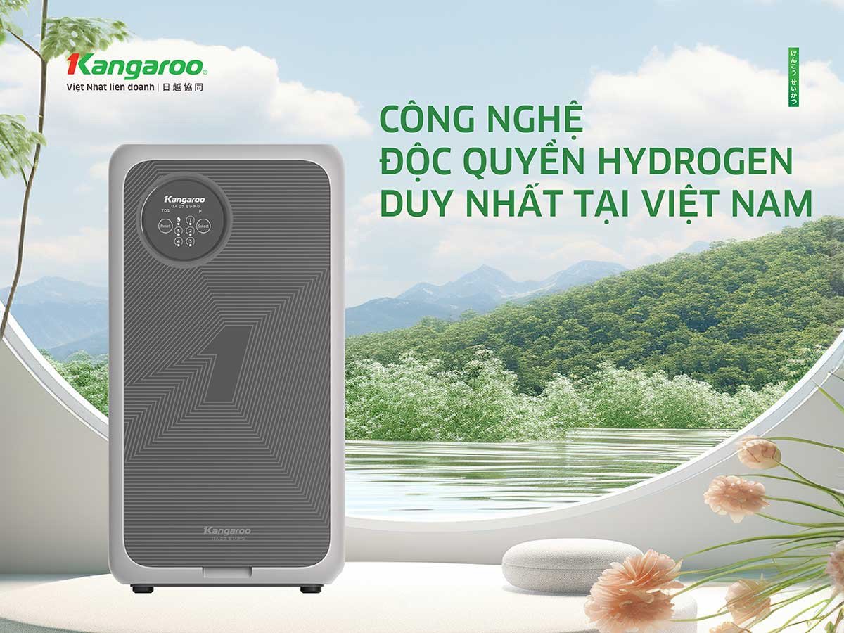 Máy lọc nước Kangaroo tạo ra nguồn nước Hydrogen