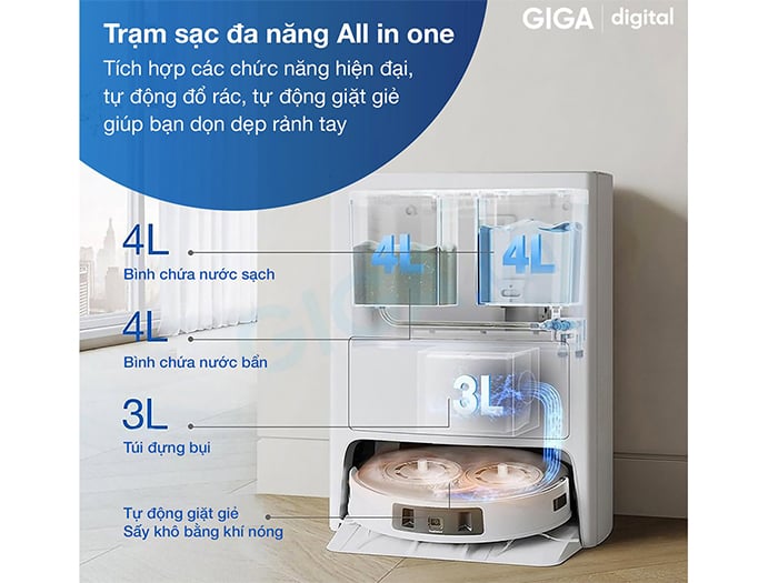 Dung tích bình chứa nước 4 lít