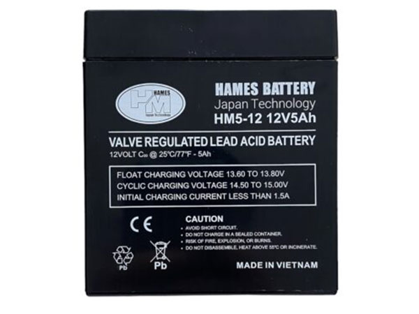 Ắc quy 12V 5Ah Hames HM5-12